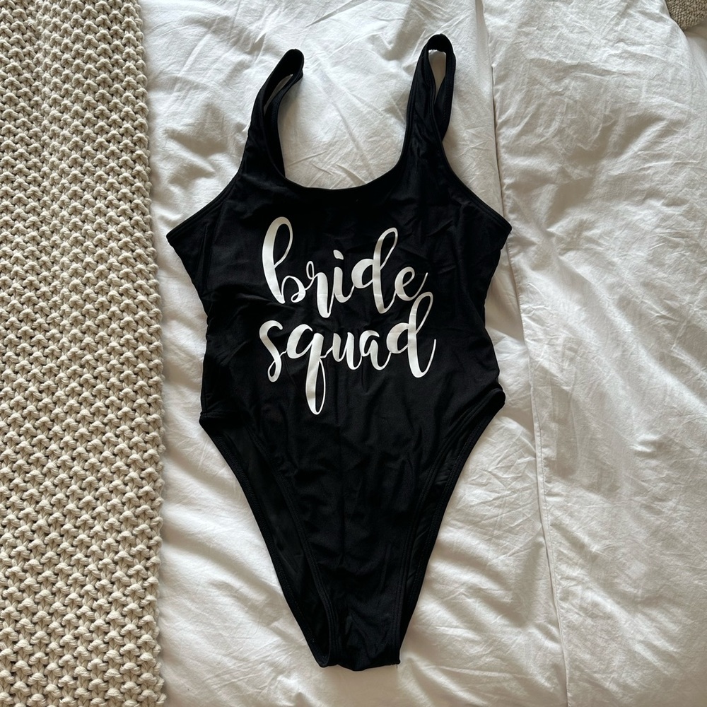 Bride squad bathing suit 👙